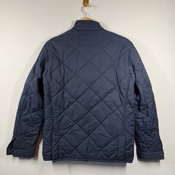 Men’s J. Crew Sussex Quilted Jacket Navy Thermore Full Zip Snap Closure Size S - Picture 9 of 9